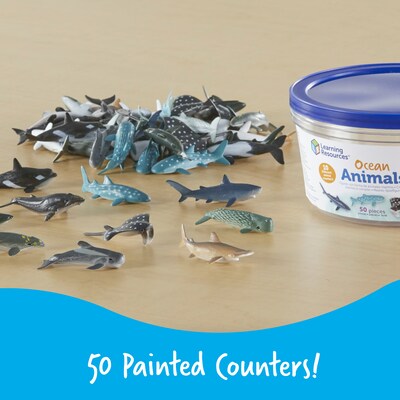 Learning Resources Ocean Animals, Assorted Colors, 50/Set (LER0799)