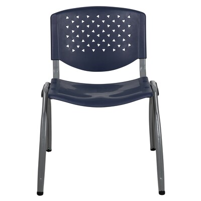 Flash Furniture HERCULES Series Plastic Stack Chair, Navy, 5 Pack (5RUTF01ANY)