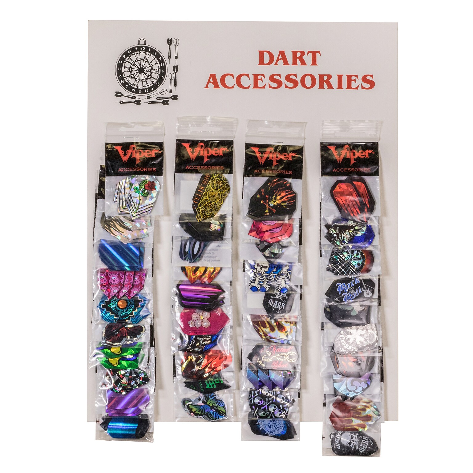 Viper Accessory Card with 40 V-Lux Glitter Flights (30-5199-01)