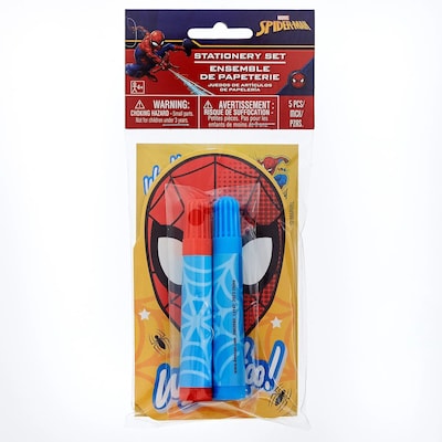 Party City Spider-Man 5-Piece Stationery Set, Multicolor (AM3902592-NS)