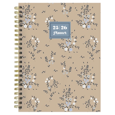2025-2026 TF Publishing Rustic Floral 6.5 x 8 Academic Year Weekly & Monthly Planner, Paperboard C