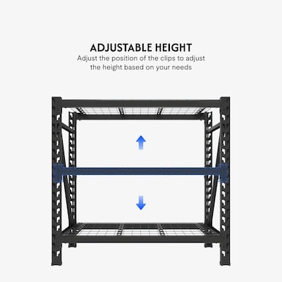 FlexiSpot 3-Shelf Metal Multi-Functional Storage Rack, 39.5 x 39.4 x 13.8, Black (CJ025-DJ)