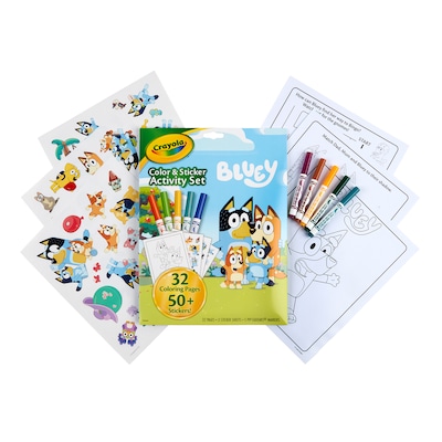 Crayola Color & Sticker: Bluey Activity Book, 3 Sets/Bundle (BIN042743-3)