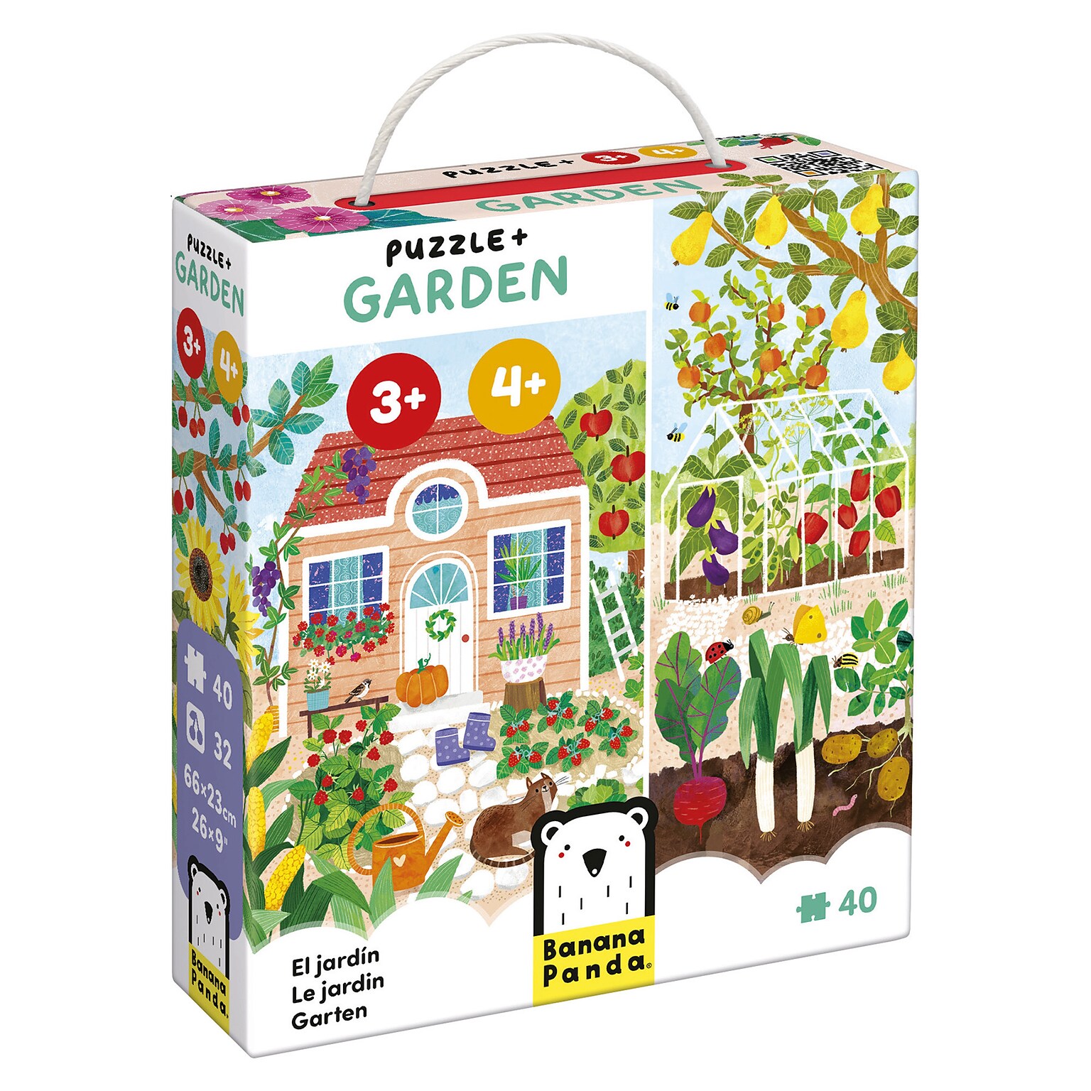 Banana Panda Puzzle + Garden, 34/Set (BPN49351)