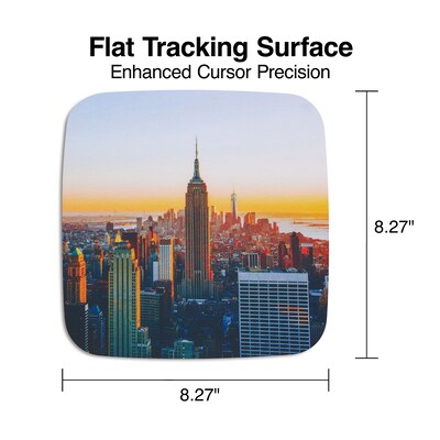 Quill Brand® Fashion Mouse Pad, Cityscape