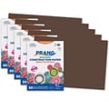 Prang® Construction Paper, Dark Brown, 12 x 18, 50 Sheets Per Pack, 5 Packs (PAC6807-5)