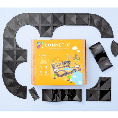 Connetix Magnetic Tiles Creative Roads Pack, 48 Pieces (CNTO00048CR)
