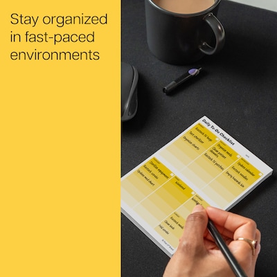Post-it Daily To-Do Notes, 3.9" x 5.7", 50 Sheets/Pad, 24 Pads/Pack (660-24CP-DTD)
