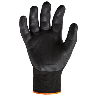 Ergodyne ProFlex 7001 Nitrile Coated Gloves, ANSI Level 3 Abrasion Resistance, Black, XL, 144 Pairs (17855)