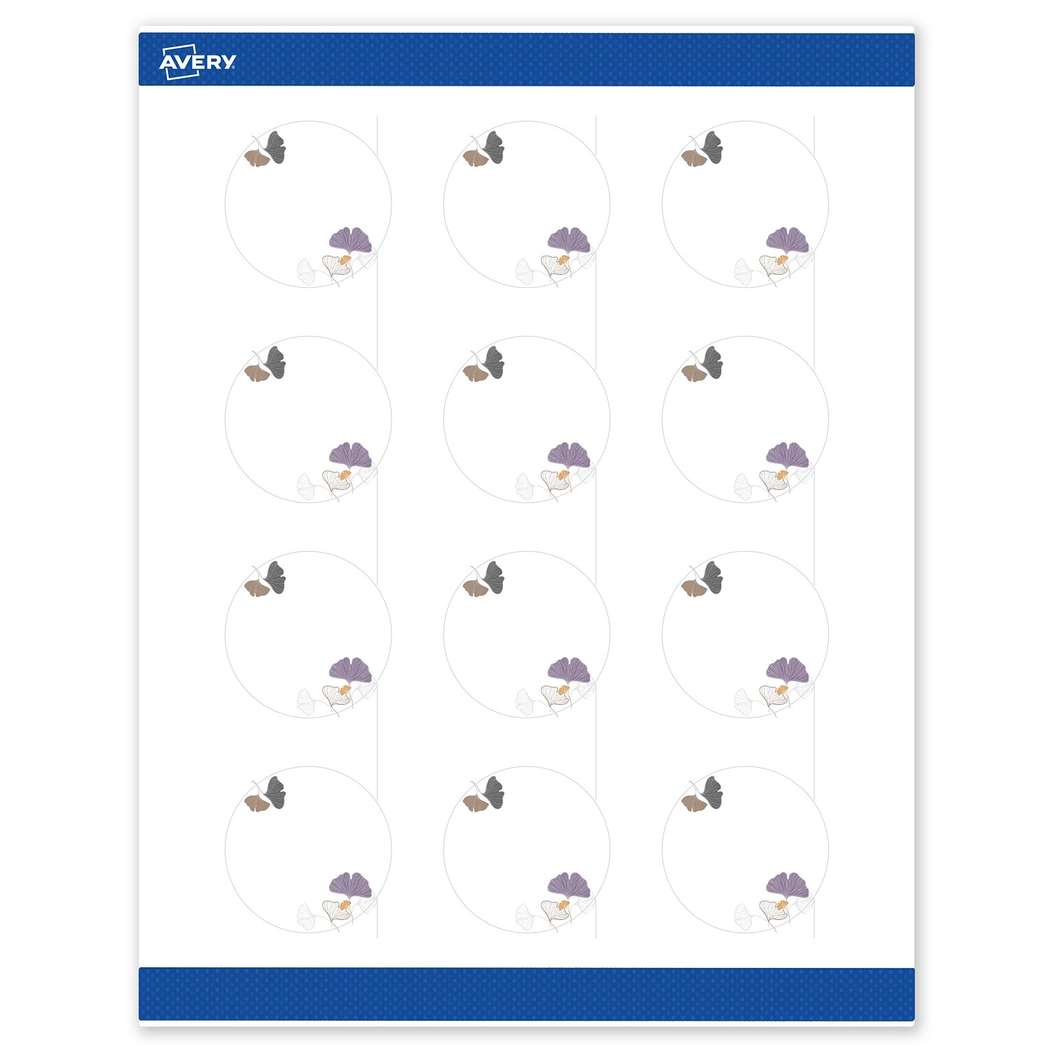 Avery Laser/Inkjet Circle Multipurpose Labels, 2 Dia., White, 120/Pack (S00F48)