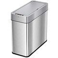 iTouchless Stainless Steel Left Sensor Trash Can, 4-Gallon, Silver (SG04SSL)