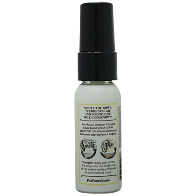 Poo-Pouri Original Citrus Scent Spritzer, 1 oz Bottle, 6 Bottles/Bag, 24 Bags/Carton