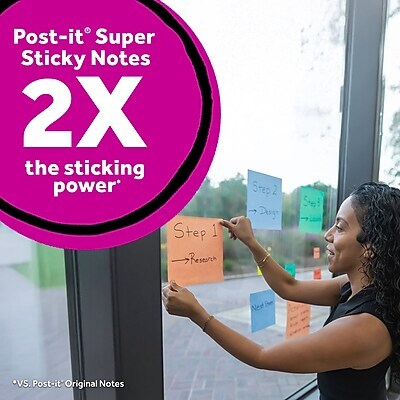 Post-it Super Sticky Big Notes, 8" x 8", Fresh Mint, 30 Sheet/Pad, 1 Pad (BN-8MT)
