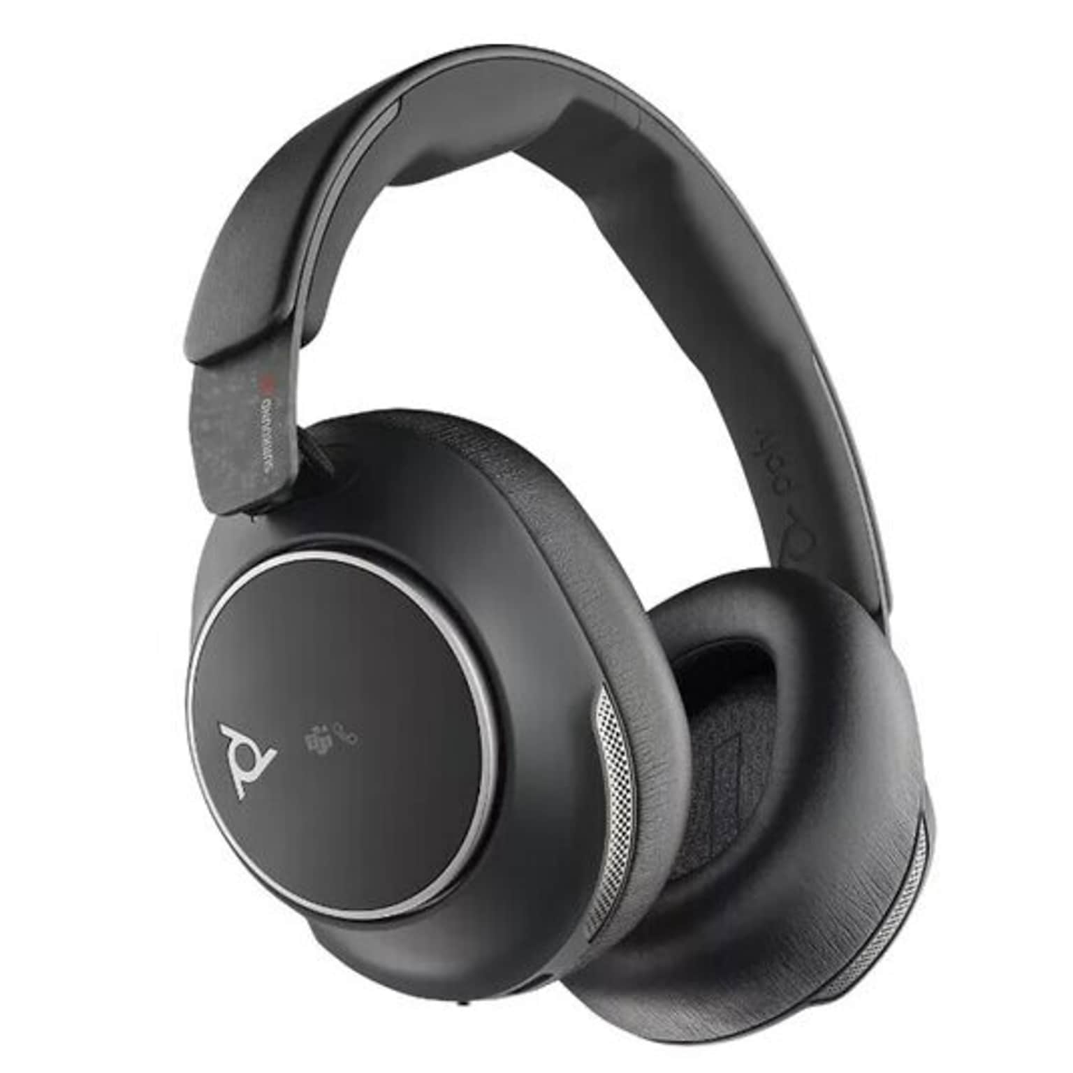 Poly Voyager Surround 80 Wireless Noise-Canceling Bluetooth Stereo Over-the-Ear Phone & Computer Headset, Black (8G7U0AA)