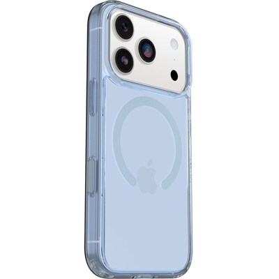 OtterBox Symmetry Series Clear MagSafe Phone Case for Apple iPhone 17 Pro, Shock Absorbing, Blue Bliss (77-98848)