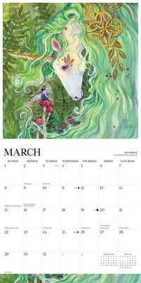 2026 Willow Creek Unicorns by Sara Burrier 12" x 12" Monthly Wall Calendar (53065)