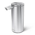 simplehuman Automatic Hand Soap / Sanitizer Dispenser, 266mL., Brushed Steel (ST1082)