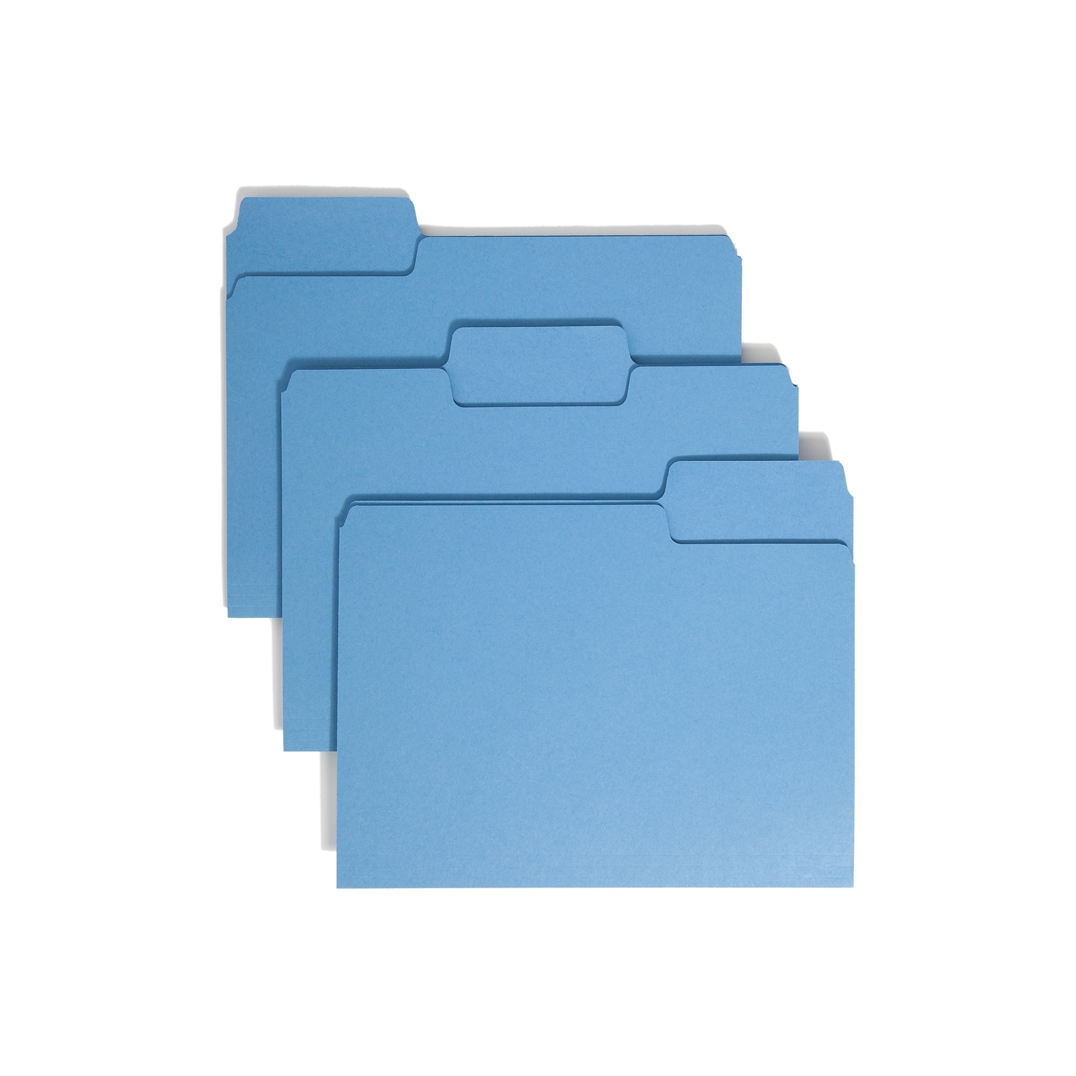 Smead SuperTab File Folder, Oversized 1/3-Cut Tab, Letter Size, Blue, 100/Box (11986)