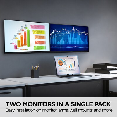 ViewSonic Head-Only 24" FHD 120Hz LCD Monitor, Black, 2/Pack (VA2456A-MHD_H2)