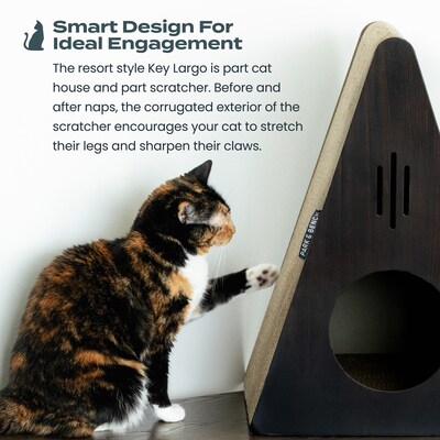 Park & Bench Unique Design Cat Scratcher, Cardboard  - Key Largo (PPN600007)