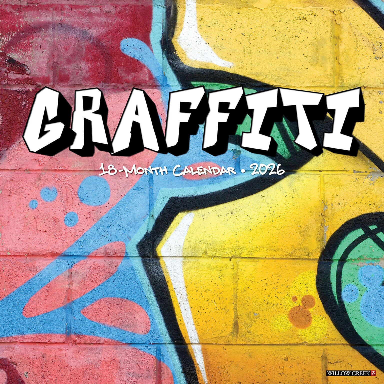 2026 Willow Creek Graffiti 12 x 12 Monthly Wall Calendar (55823)