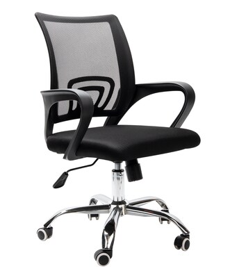Mind Reader Ergonomic Mesh Swivel Computer and Desk Chair, Black (OFFCHAIR-BLK)