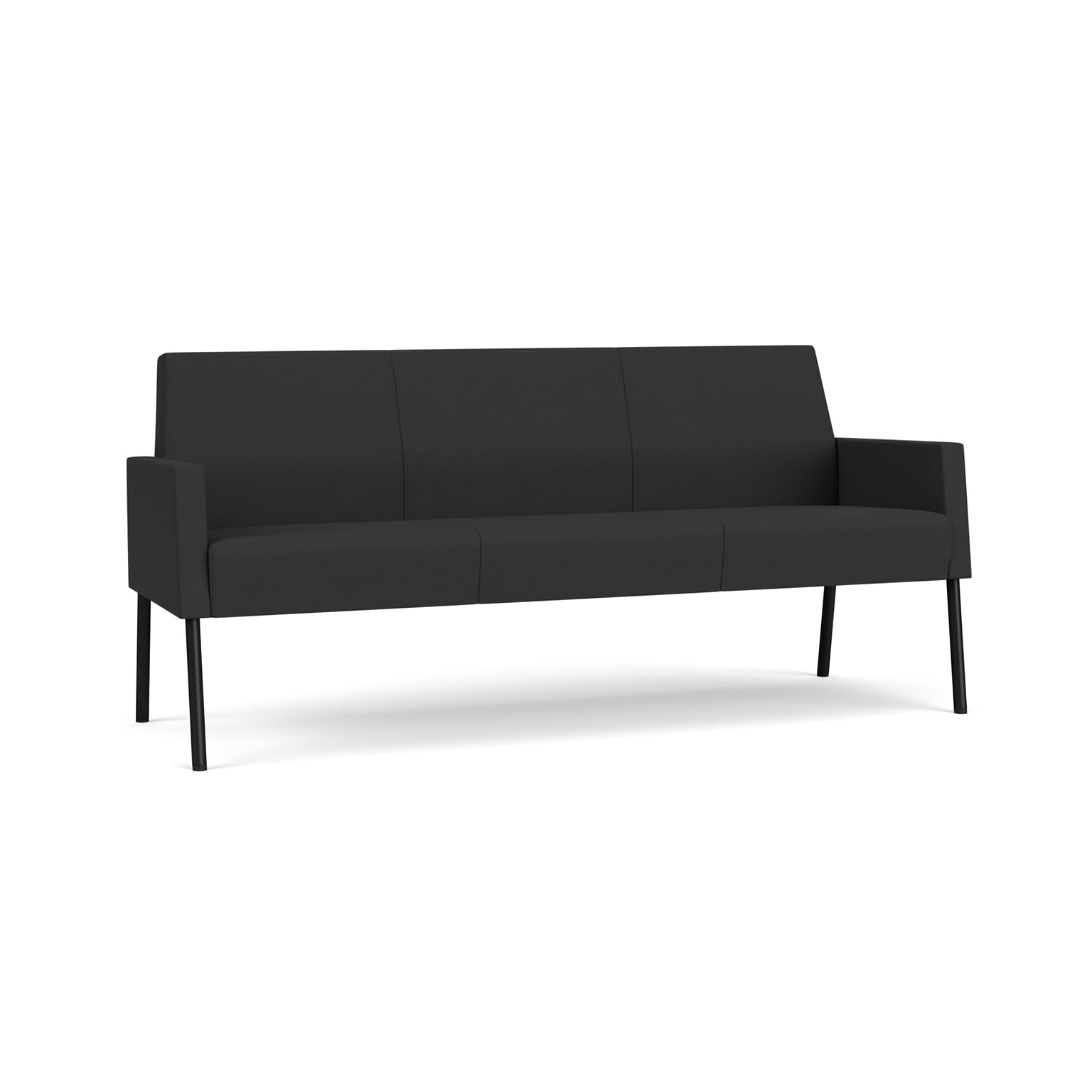Lesro Mystic Lounge 73.5W Fabric Sofa, Open House Graphite/Black (ML1601.SBK-01OHGP)