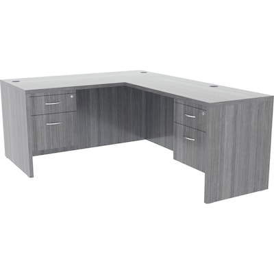 Lorell Essentials Series Box/File Hanging File Cabinet, Weathered Charcoal (LLR69562)