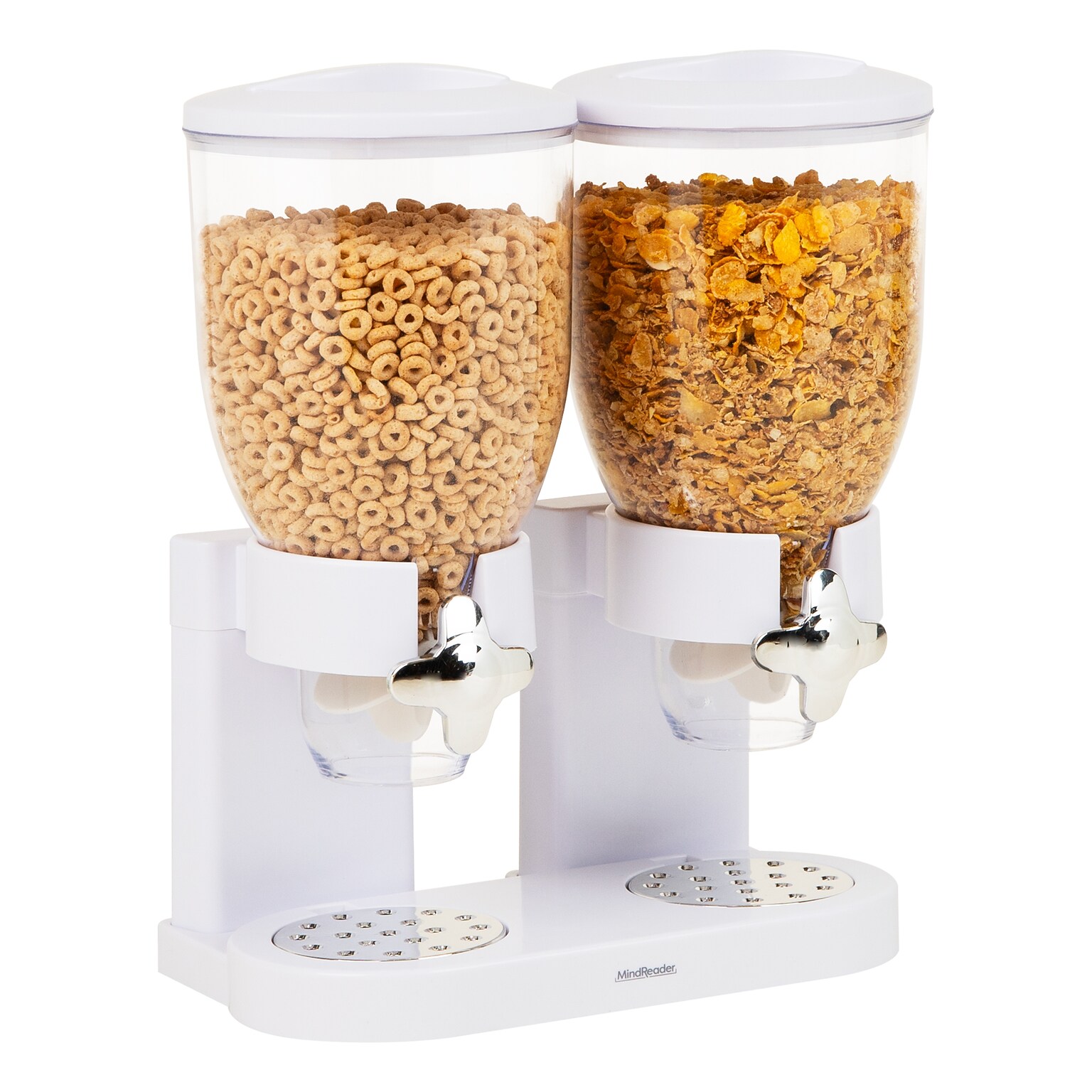 Mind Reader Food Storage Dispenser, White (CEREALD2-WHT)
