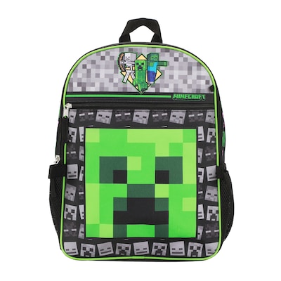 Bioworld Minecraft Kids 5-Piece Backpack Set, Large, Multicolor (B1Y7UR9MNCSB00)