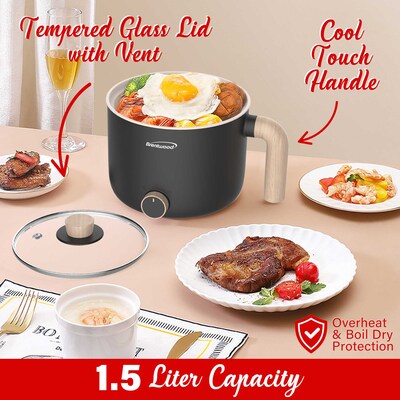 Brentwood 1.6 Quart Thermal Pot, Black (BTWHP3170BK)