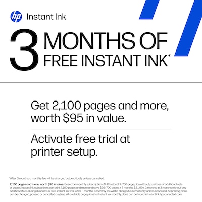 HP OfficeJet Pro 9125e Wireless Color All-In-One Printer, Scan, Copy, Fax, 3 Months Free Instant Ink, AI Enabled (403X0A)
