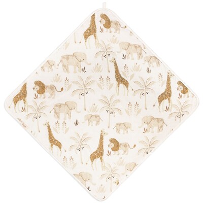 Crane Baby Kendi Baby Hooded Towel, Safari Animal (BC-120HT)
