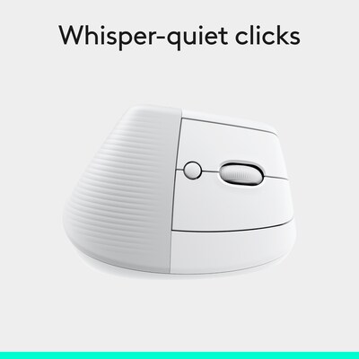Logitech Lif Vertical Wireless Ergonomic  Optical Mouse, Off-White (910-006469)