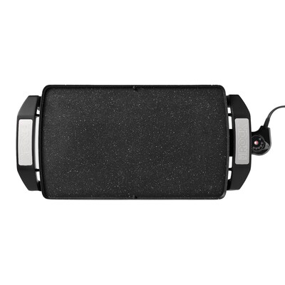 THE ROCK by Starfrit 16.5 x 9.75 Electric Reversible Griddle, Black (024427-002-0000)