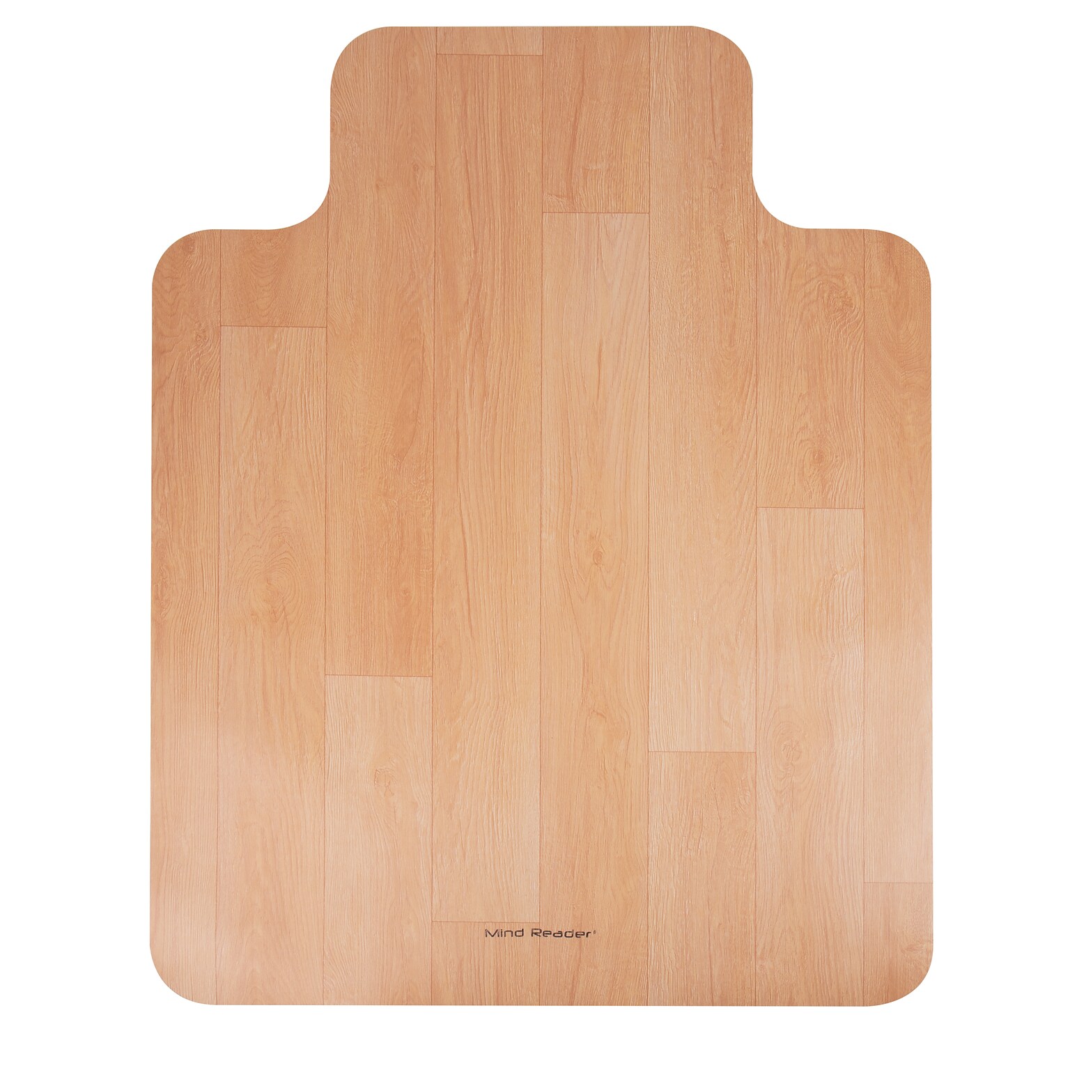 Mind Reader Hard Floor Chair Mat with Lip, 36 x 48, Brown PVC (WDOFFCMAT-BRN)