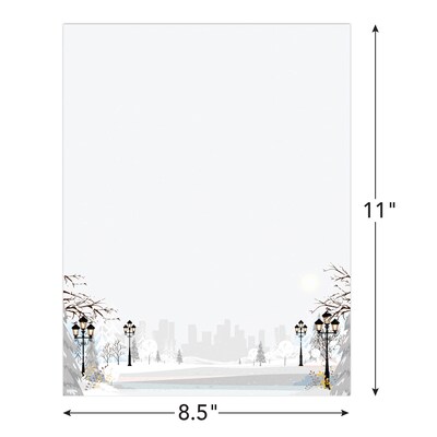 Great Papers! Holiday Stationery Letterhead Gingerbread Sugarplum, Multicolor, 50 sheets (2024030)