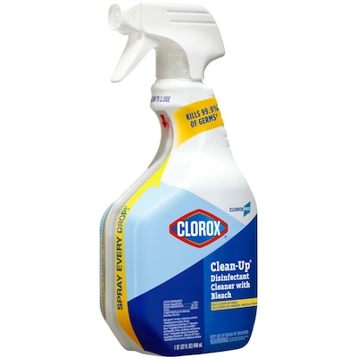 CloroxPro Clean-Up Disinfectant Cleaner with Bleach Spray, 32 oz., 9/Carton (35417)