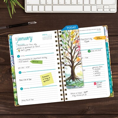 2026 Global Printed Products Tree Seasons 5.5 x 8 Weekly & Monthly Planner, Paperboard Cover (NRY26-58-20)