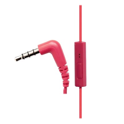 Panasonic ErgoFit Earbuds with Microphone & Neodymium Drivers, Matte Black/Red (RP-TCM125)