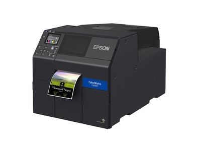Epson ColorWorks CW-C6000A 4 Color Inkjet Label Printer, Autocutter, Matte (C31CH76A9981)