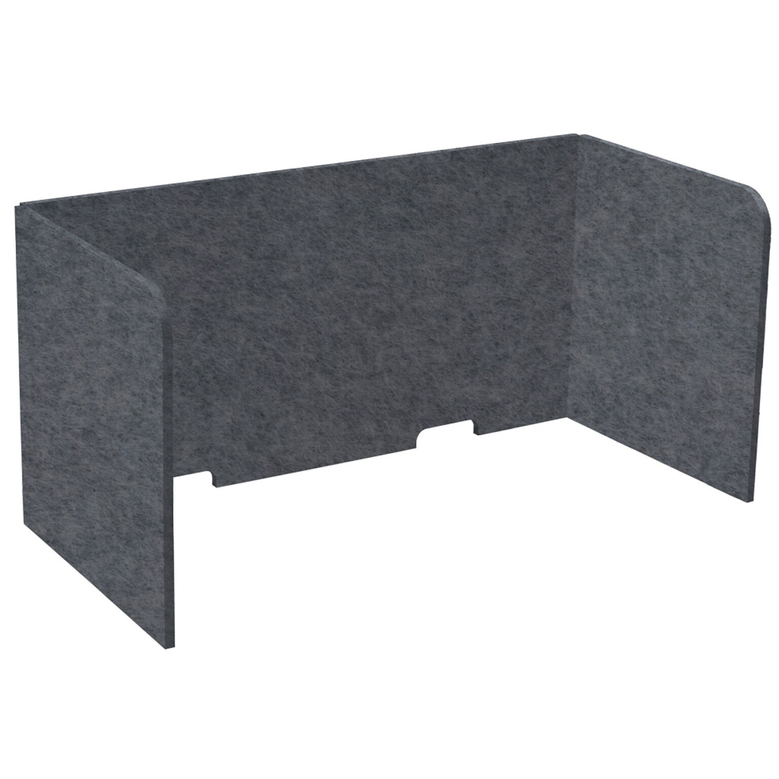 Versare SoundSorb Foldable Fabric Freestanding Privacy Panel, 24H x 48W, Dark Gray (DS7826105-1)