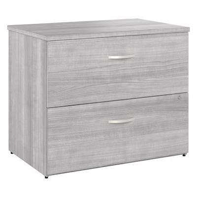 Bush Business Furniture Studio A 2-Drawer Lateral File Cabinet, Locking, Letter/Legal, Platinum Gray