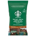 Starbucks Pike Place Roast Decaf Ground Coffee, Medium Roast, 2.5 oz., 18/Box (11023061)