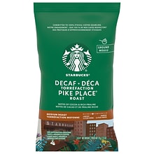Starbucks Pike Place Roast Decaf Ground Coffee, Medium Roast, 2.5 oz., 18/Box (11023061)