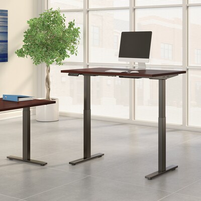 Bush Business Furniture Move 60 Series 27''-47'' Adjustable Standing Desk, Harvest Cherry (M6S4830CSBK)