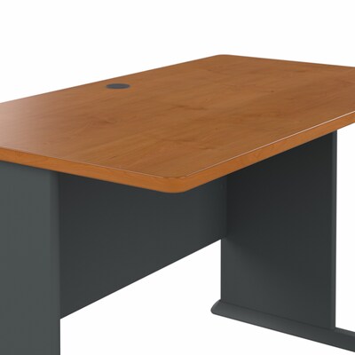 Bush Business Furniture Cubix 48"W Desk, Natural Cherry/Slate (WC57448)
