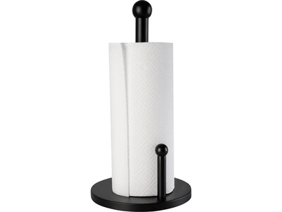 Honey-Can-Do Steel Paper Towel Holder, Black (KCH-09140)