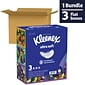 Kleenex Ultra Soft Facial Tissue, 3-Ply, 120 Tissues/Box, 3 Boxes/Pack (54314)