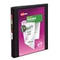 Avery Durable 1/2" 3-Ring View Binders, Slant Ring, Black (17001)